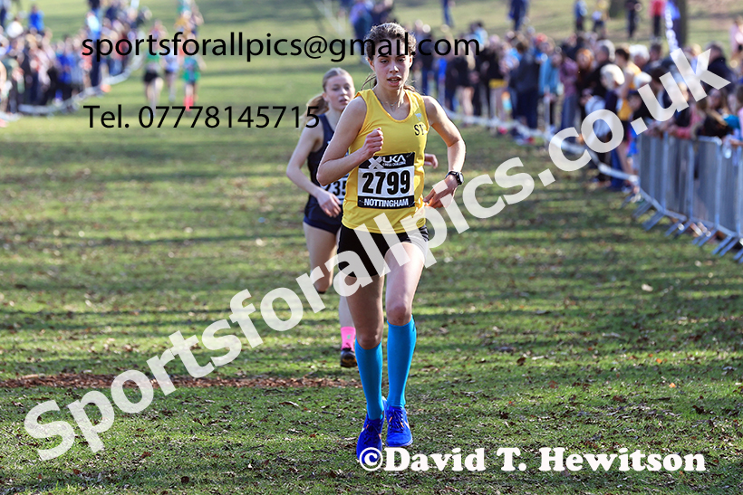 Womens under-17s 2025 UK CAU Inter Counties Cross Country Champs., Wollaton Park, Nottingham. Photo: David T. Hewitson/Sports for All Pics